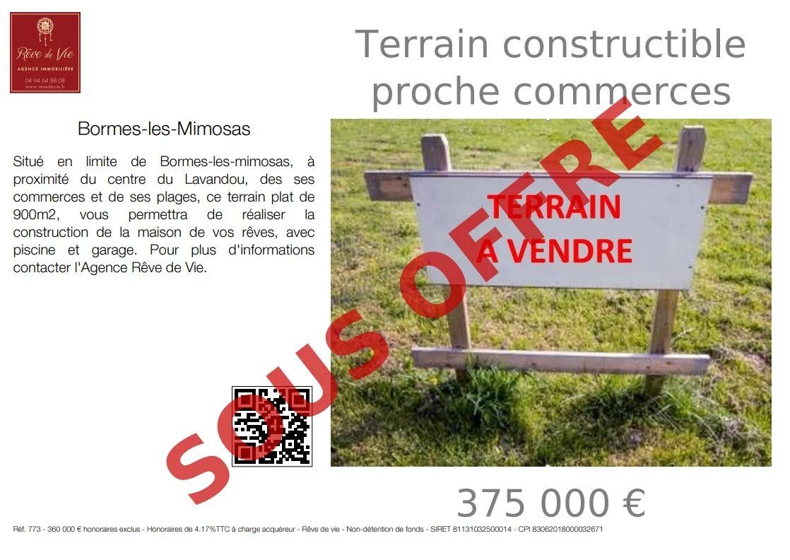 Terrain  à vendre Bormes-les-Mimosas 83230