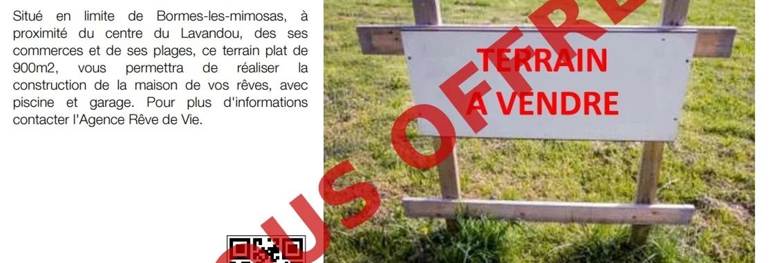 Terrain  900 m² à vendre à Bormes-les-Mimosas (83230)