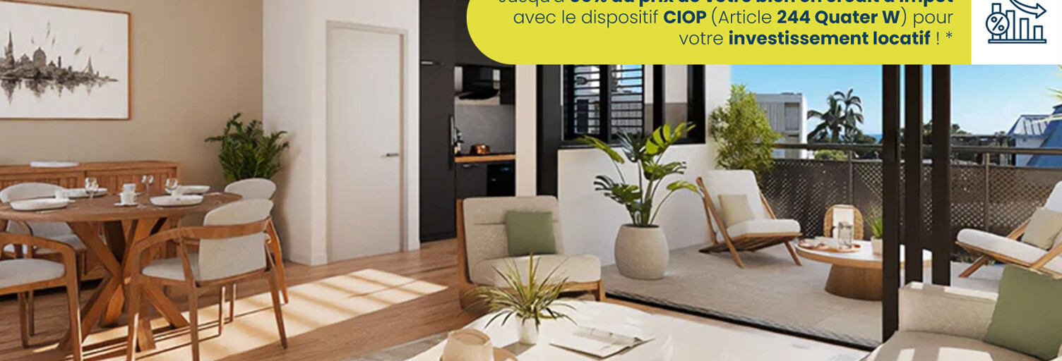 Appartement neuf T1, T2, T4 Pièce 25 à 75 m² à vendre à Saint-Denis (97400)
