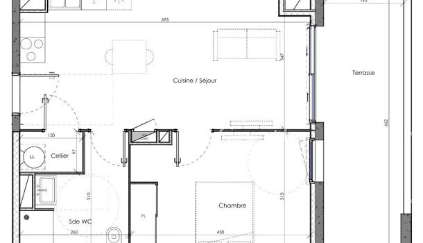 Appartement 2 pièces  à vendre Canet-en-Roussillon 66140