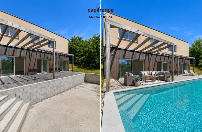 Maison à vendre 5 pièces PUY L'EVEQUE (46) Maison de 120m2 sur terrain de 4218m2 — photo 2