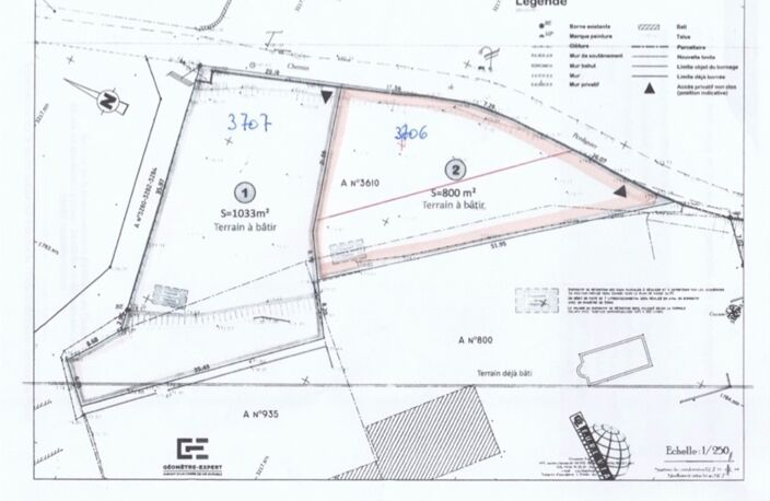 Terrain à bâtir à vendre 799,00 m² CENDRAS (30)proche d'Ales — photo 5