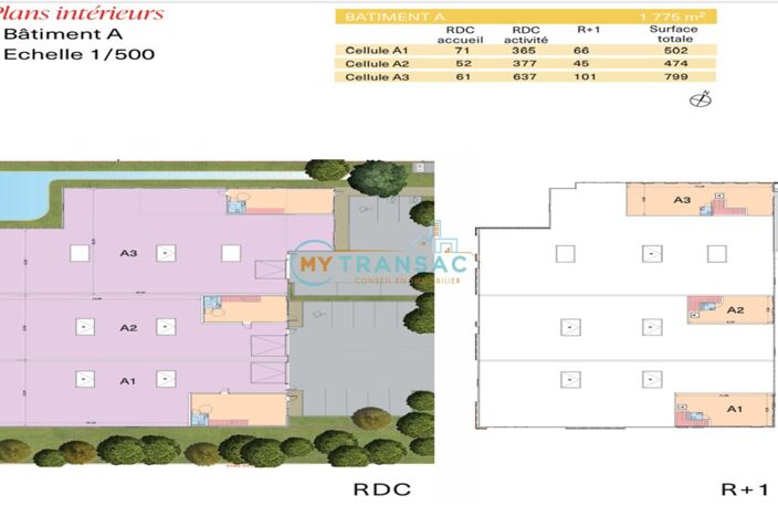 My Transac vous propose à la vente des locaux d'activités neufs 1 775m², 799m², 502m² et 474m² à Bondoufle — photo 5