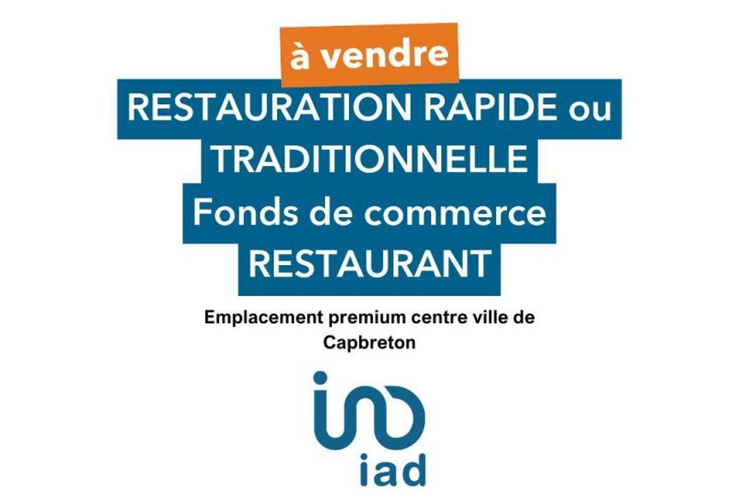Vente Restauration rapide 55 m&sup2; — photo 1