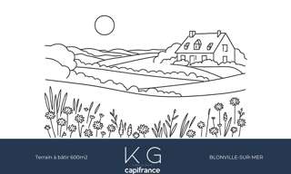 Terrain  607 m² à vendre à Blonville-sur-Mer (14910)