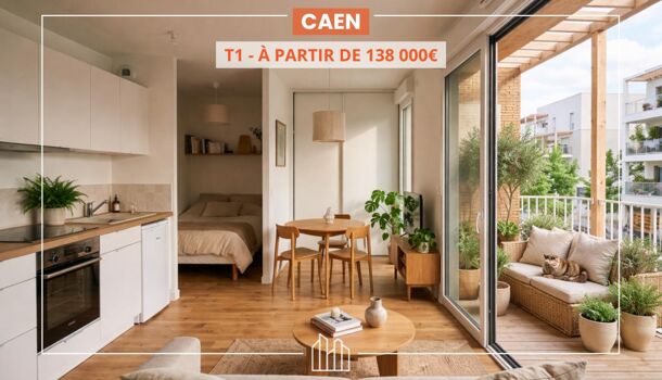 Appartement 1 pièces  à vendre Caen 14000