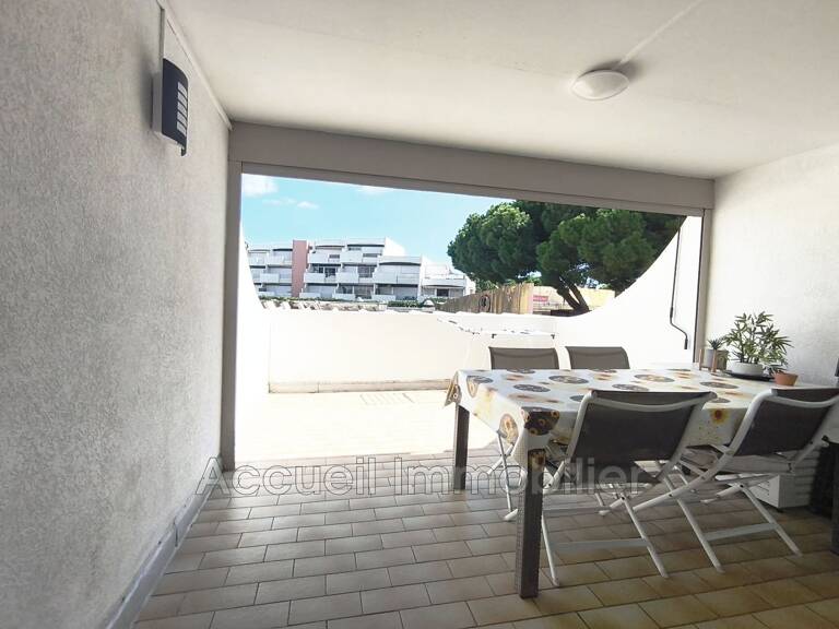 Studio cabine exposé sud/est, vendu meublé.<BR>Terrasse d''enviro — photo 1