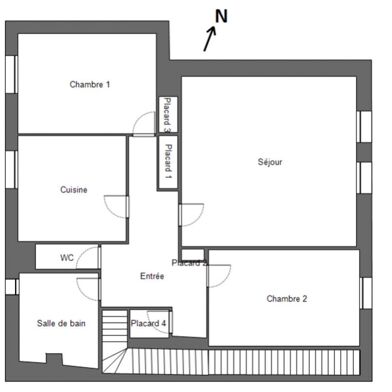 Appartement 4 pièces 76000 €