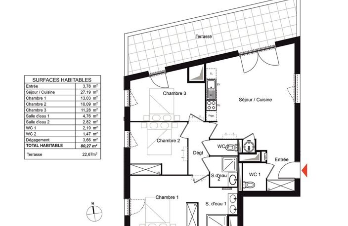 T4 - 80m ² — photo 2