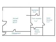 Vente Boutique/Local commercial 62 m&sup2; — photo 4