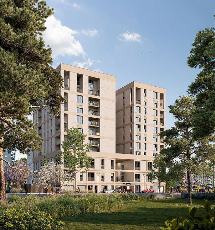 Appartement neuf 2 pièces 45 m²