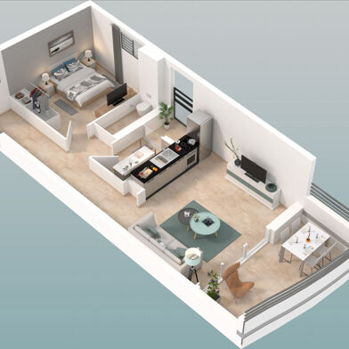 Appartement 2 pièces 185000 €