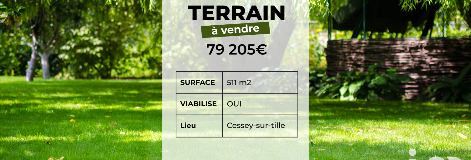 Terrain  511 m² à vendre à Cessey-sur-Tille (21110)