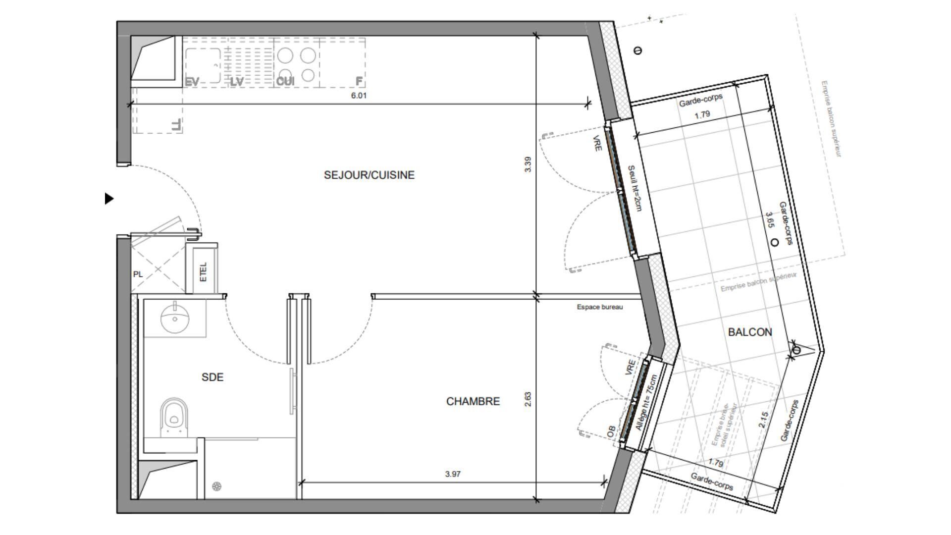 Vente Appartement 2 pièces - Photo 4