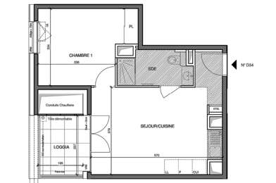 Appartement 2 pièces 332000 €