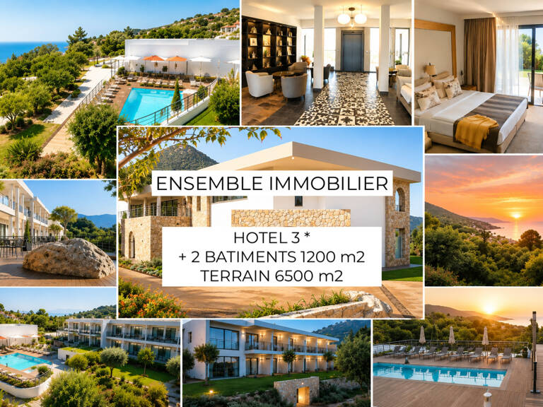 À vendre – Ensemble immobilier avec vue mer : Hôtel 3* et 2 batiments - proche de L'ILE ROUSSE (20) — photo 1