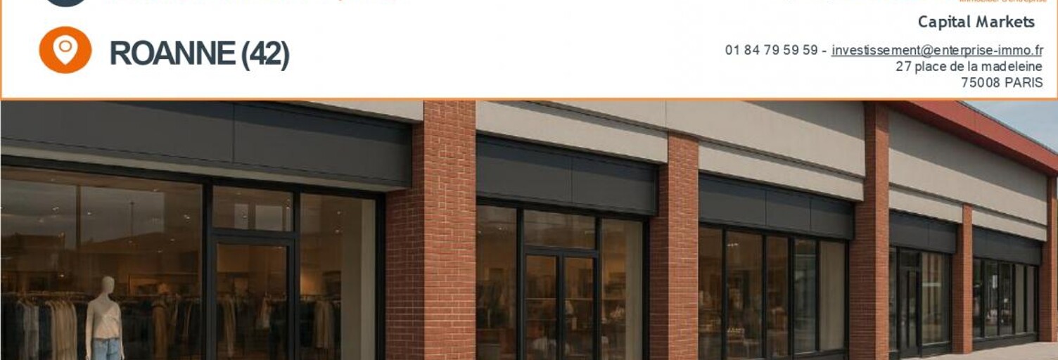 Commerce  1250 m² à vendre à Roanne (42300)