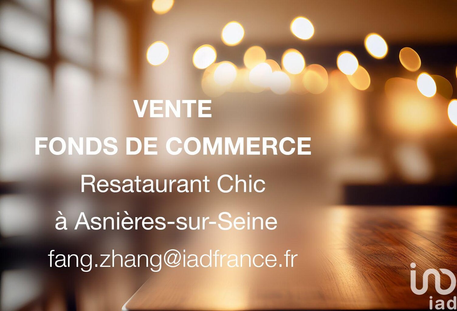 Vente Restaurant gastronomique 90 m&sup2; — photo 1