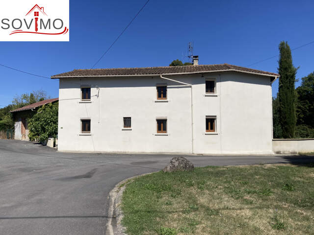 AVEC BEAU POTENTIEL, AGREABLE MAISON DE CAMPAGNE EN PIERRE, — photo du bien