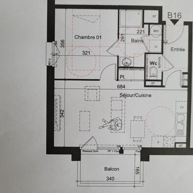 Appartement 2 pièces 183000 €