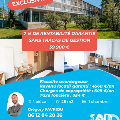 Appartement 1 pièces 59900 €
