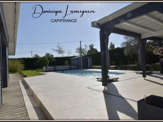 PROCHE DAX ( 10 mn côté EST ) - MAGNIFIQUE VILLA T7 de 2007 Plain Pied - PISCINE - 4 SALLES D'EAU — photo du bien