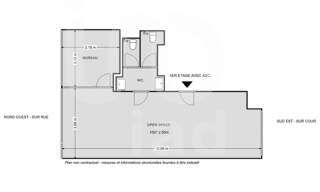 Bureau  60 m² à louer à Paris 11 (75011)