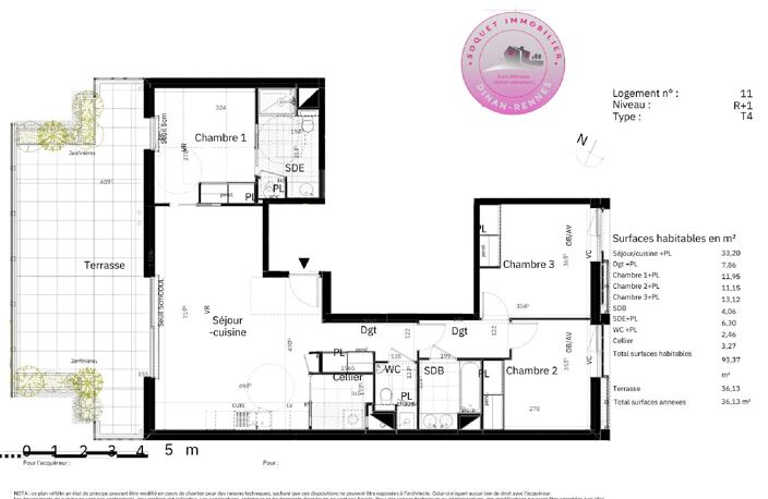 SOQUET IMMOBILIER - APPARTEMENT STANDING - RENNES - THABOR — photo 2