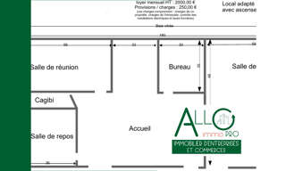 Bureau  150 m² à louer à Bayonne (64100)