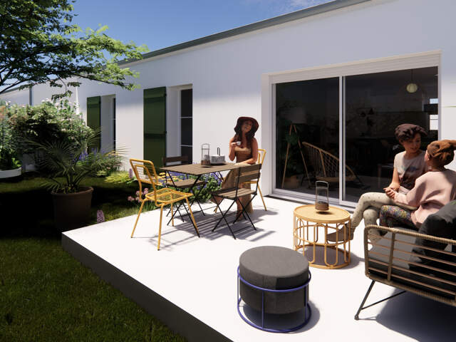 SAINT-PIERRE-D'OLERON, maison neuve de 90m2 située à 500m de — photo du bien