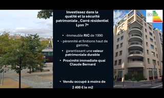 Appartement 80 m² en viager Lyon 7 (69007)