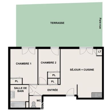 Appartement 3 pièces 219000 €