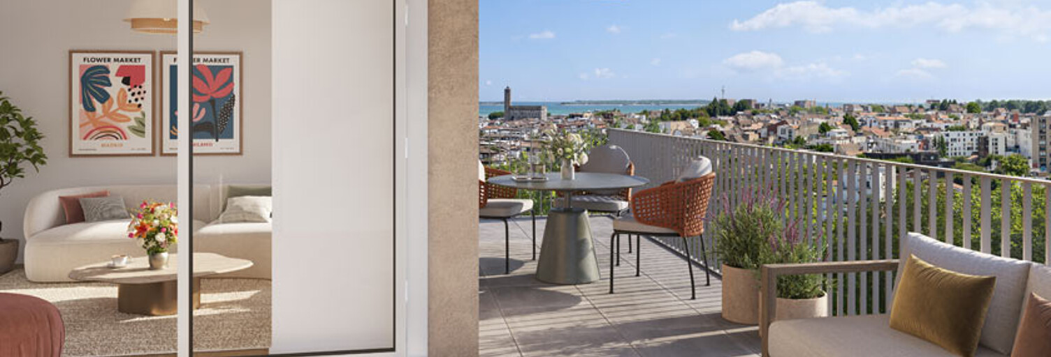 Appartement neuf T1, T2, T3, T4 Pièce 36 à 100 m² à vendre à Royan (17200)