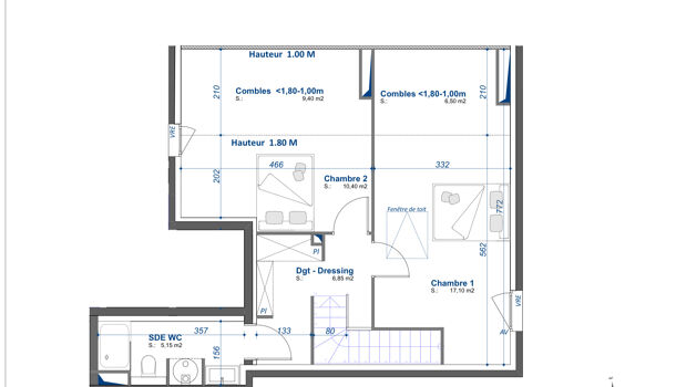 Appartement 3 pièces  à vendre Toulon 83100