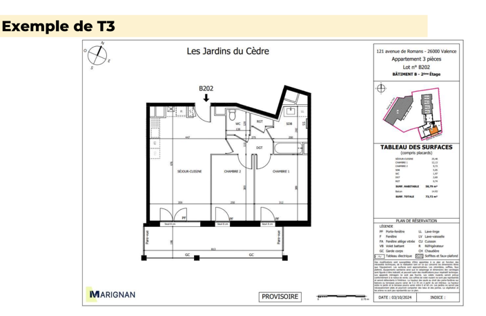 Valence, appartement T3 avec terrasse ! — photo 3