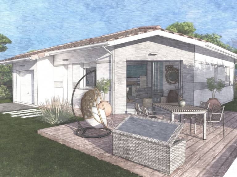 Maison deux chambres sur un grand terrain à Latrille. — photo 1