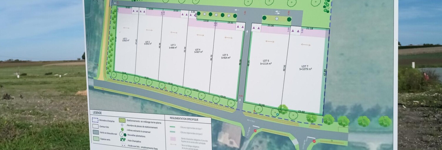 Terrain  968 m² à vendre à Consac (17150)