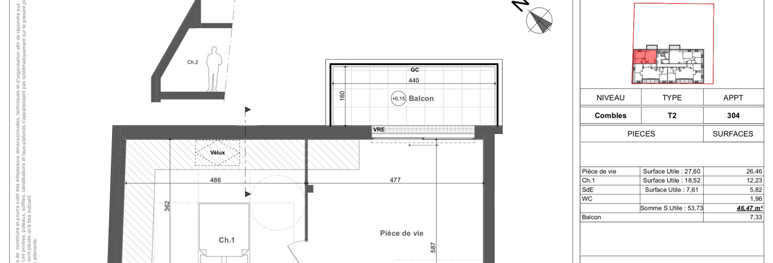 Appartement 2 Pièces 53 m² à vendre à Saint-Jean-de-Monts (85160)