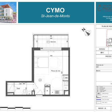 Appartement 1 pièces 134000 €