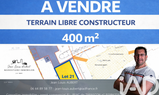 Terrain  400 m² à vendre à Châteaurenard (13160)