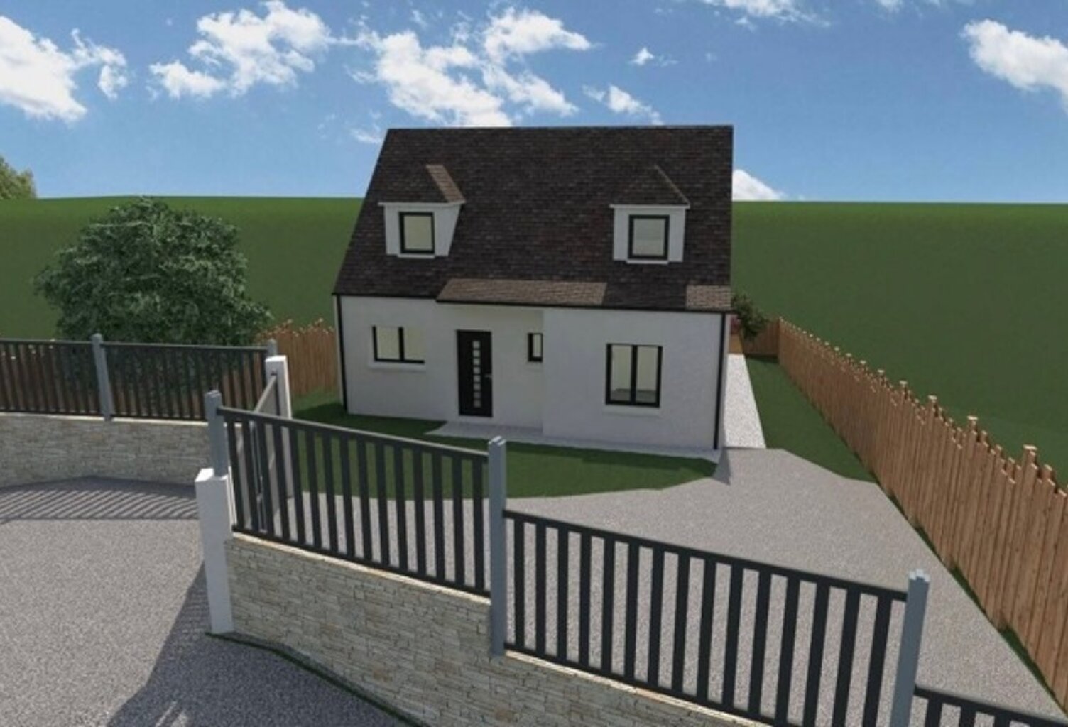 Vente terrain  550 m² Breuil-Bois-Robert (78930) — photo 1
