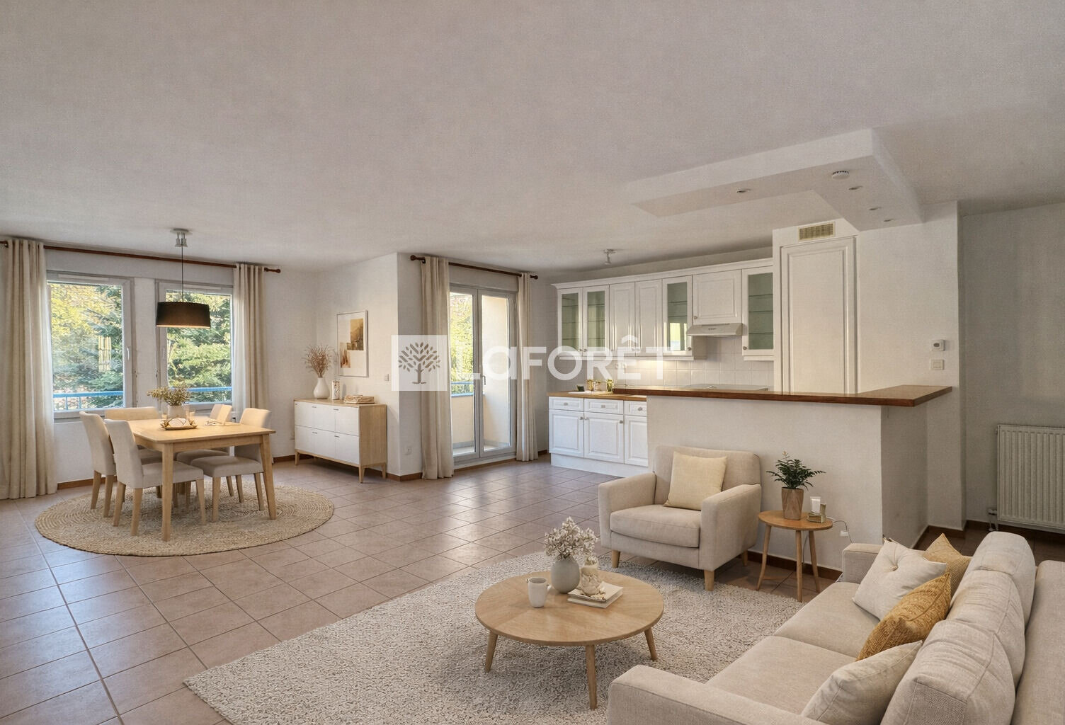 Appartement Sain Bel 3 pièce(s) 73 m2 + Jardin + Box — photo 1