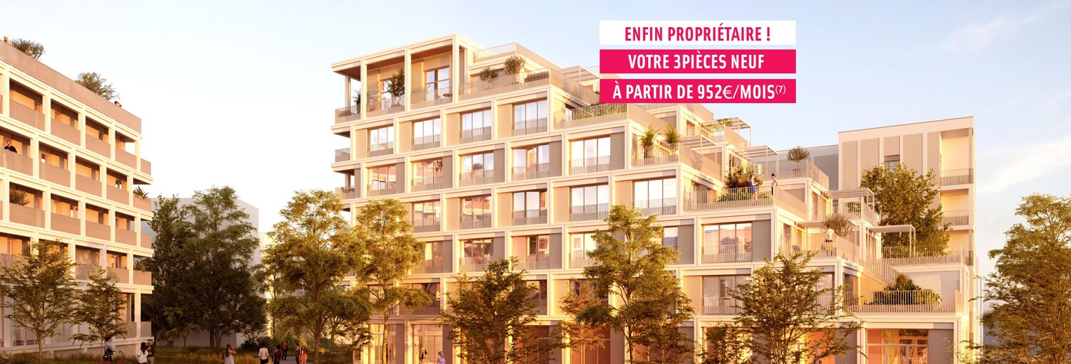 Appartement neuf T1, T2, T3, T4, T5 Pièce 28 à 104 m² à vendre à Rillieux-la-Pape (69140)