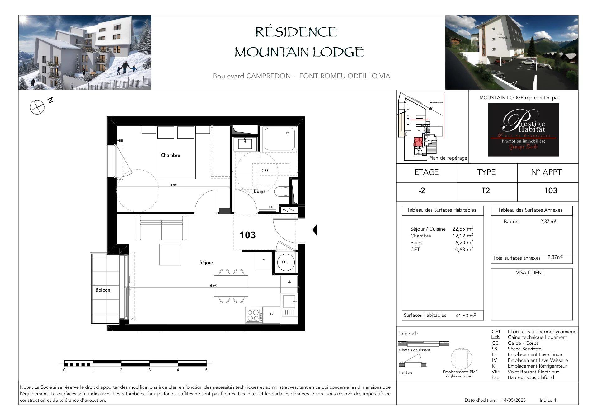 Appartement  T2 à vendre Font-Romeu-Odeillo-Via 66120