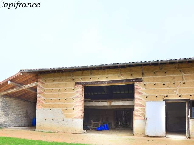 Bâtisse à vendre 5 pièces + abris proche de MEZERIAT (01) terrain 1320m² constructible — photo du bien
