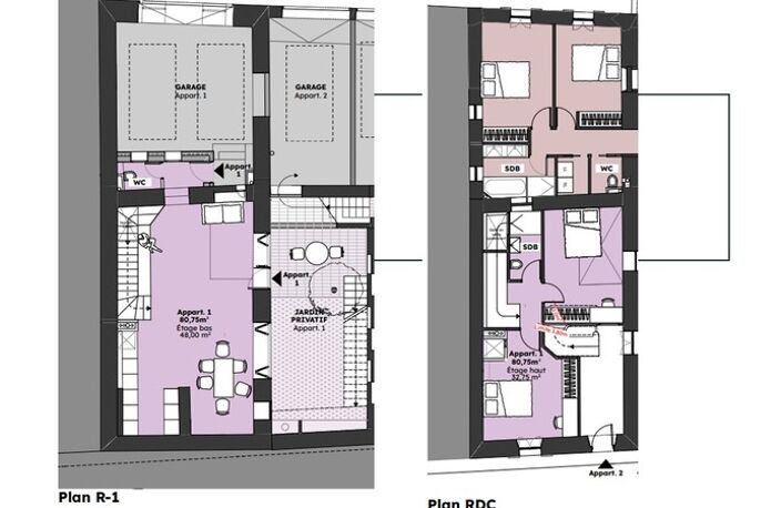Duplex T3 de 77m2 avec patio et garage à  SAINT SAVOURNIN (13) à renover — photo 5