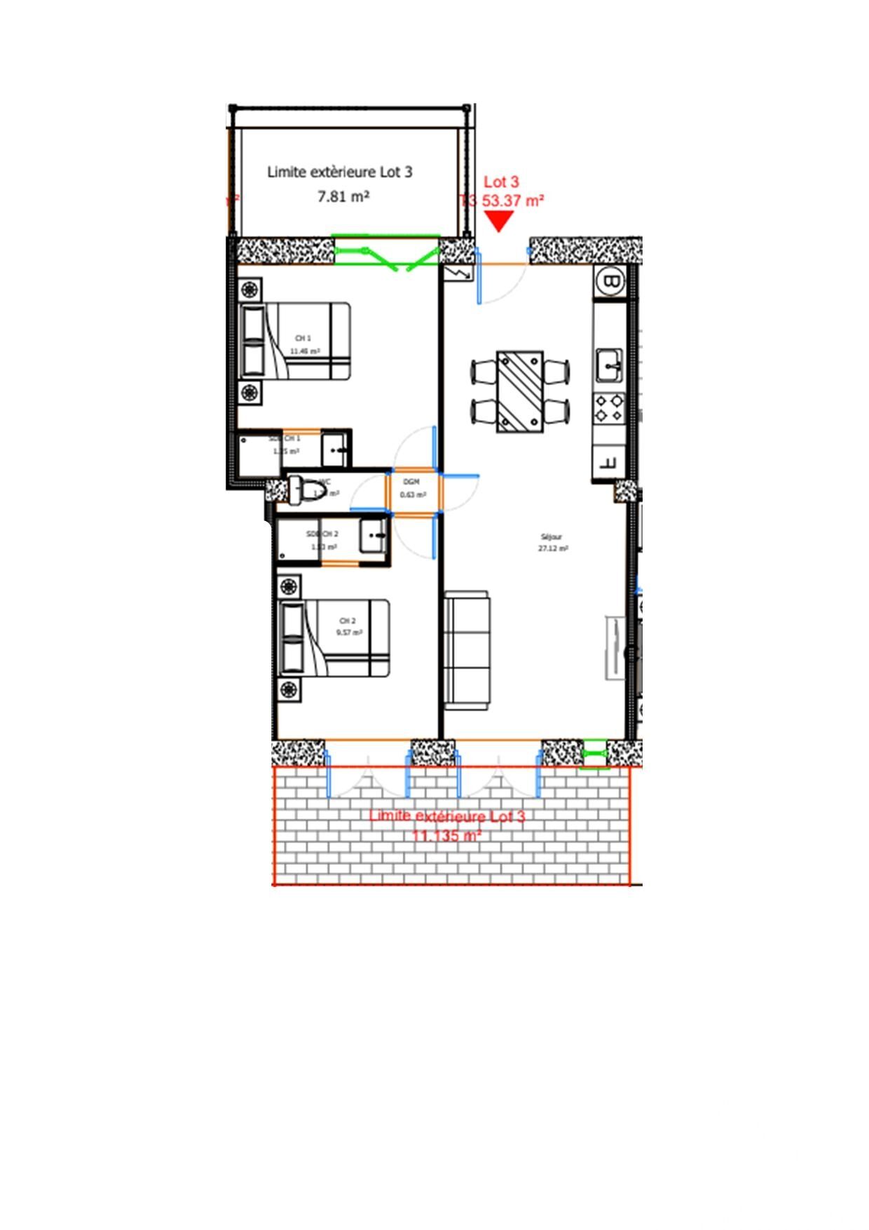 Vente Appartement 3 pièces - Photo 2