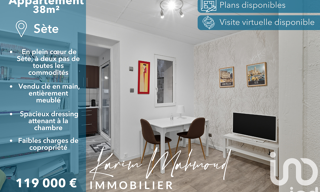 Appartement 2 Pièces 38 m² à vendre à Sète (34200)