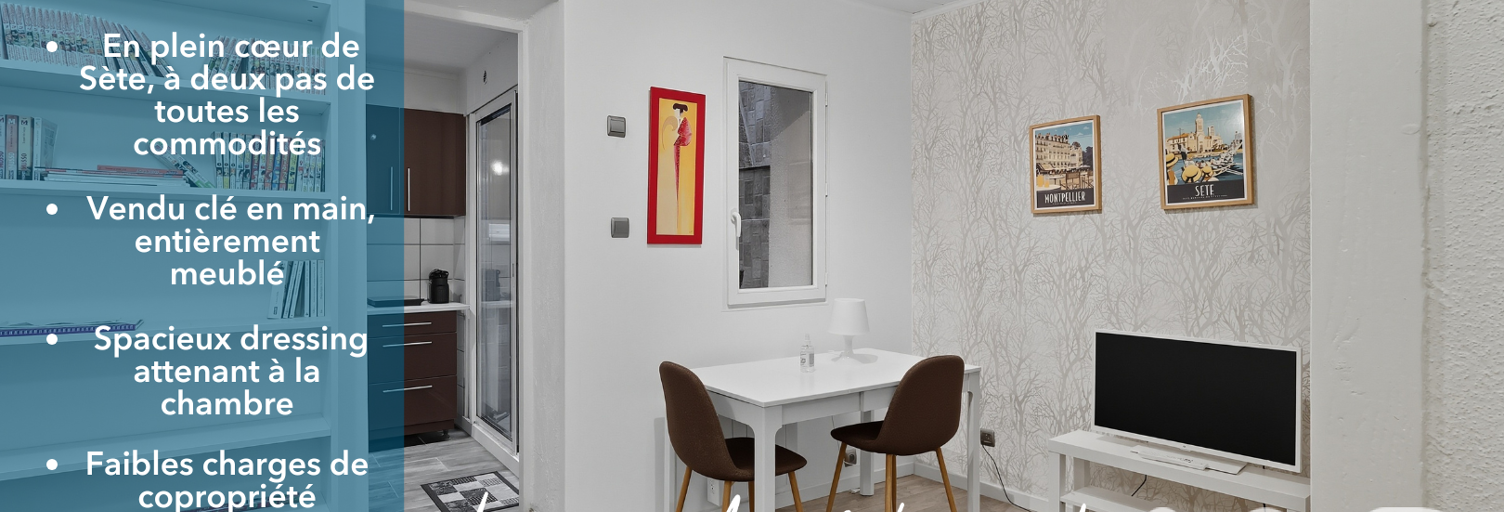 Appartement 2 Pièces 38 m² à vendre à Sète (34200)