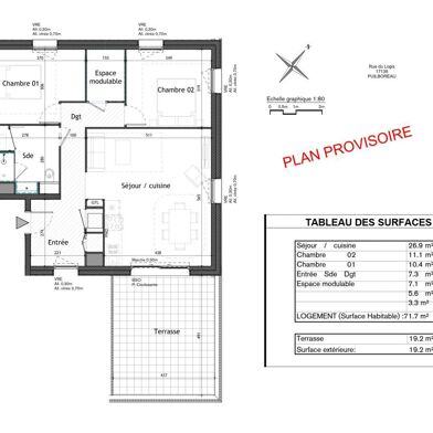 Appartement 3 pièces 354000 €